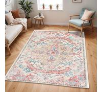 Surya Livabliss Manama Tapis Vintage Rouge/Blanc cassé/Bleu/Safran 160 x 220 cm