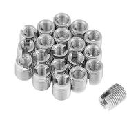SUS303 20PCS Inserts filetés en acier inoxydable M3 x 6mm Insertion filetée à taraudage fendue à sertir