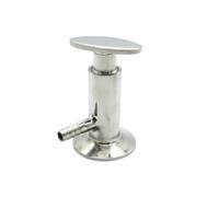 SUS304 Stainless Steel 1.5" Tri Clamp Sampling Valve 10mm hose Barb Ferrule O/D 50.5mm EFDSVUHE