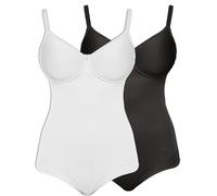 Susa Catania Lot de 2 Body pour Femmes à Armature 6552 90-110 A-E Blanc