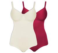 Susa Catania Lot de 2 Body pour Femmes à Armature 6552 90-110 A-E Noir