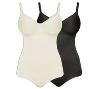 Susa Catania Lot de 2 Body pour Femmes à Armature 6552 90-110 A-E Noir