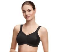 Susa Soutien-Gorge Minimiseur pour Femme sans Armatures I London I Soutien-Gorge pour Femme avec Coupe minimisée, réduit visuellement Les Seins I Bonnets moulés, Bretelles Larges, Noir, 100D