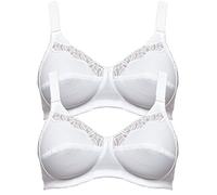 Susa - Lot de 2 Soutien-gorge sans Armature - Femme - 9477 Blanc FR 115 C