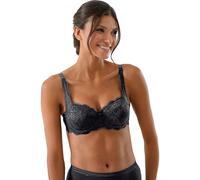 Susa Soutien-Gorge Push-up à Armatures avec Bonnets particulièrement volumineux au Design Simple pour Un décolleté époustouflant, Noir, 110A