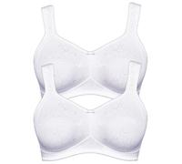 Susa Topsy Plus Lot de 2 Soutien-gorge d'allègement sans armature 7536 Blanc