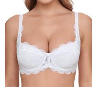Susa Wiesn-Zauber Dirndl-BH 8033 Balconette Soutien-Gorge pour Costume Folklorique, Blanc (003), 95B, B Femme