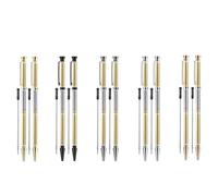 susaa 10 Ensembles de Fournitures de Projet de Kit de Stylo Tourné en Bois avec Recharges et Blocs de Bois pour le Tournage sur Tour à Bois