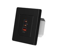 susaa 65W Charge PD3.0 Prise Murale Chargeur USB GaN 3 Ports Type C USB A Protection Contre la Surchauffe GaN Tech, Prise Murale 3 Ports avec USB-C & USB-A, Protection Contre la Surchauffe B