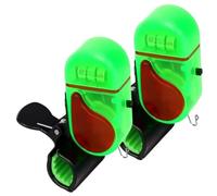 susaa Alarme de Touche de Pêche avec Lumière LED, Alarme Sonore de Touche de Poisson, Cloche D'Alerte de Touche avec Lumières LED pour Toutes Les Cannes à Pêche, 2 Pièces.