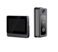 susaa Connette à Porc Intercom Sans Tuya avec Vision Nocturne HD 4.3 Pouces -Écran Caméra Vidéo Smart Security Visual Door