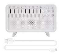 susaa Diffuseur D'Arômes et d'air à Bruit Blanc, Humidificateur avec 8 Niveaux de Bruit Blanc Réglables, Veilleuse, Haut-Parleur Bluetooth