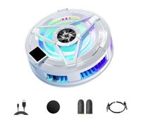 susaa Radiateur Magnétique pour Téléphone Portable, Refroidisseur de Ventilateur de Refroidissement à Semi-Conducteur Silencieux pour Tablette/Téléphone Blanc