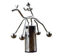 susaa Ride and Swing Little Humanoid Riding Desktop Mouvement Perpétuel Boule Extra Large pour Mini Ornements de Bureau