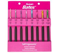 Susan Bates Lot de crochets SZ E4-K105, tailles E4/3,5 mm à K10,5/6,5 mm