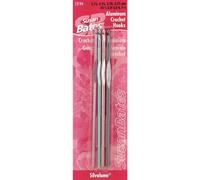 Susan Bates Silvalume Lot de Crochets en Aluminium Tailles C2 à E4 Multicolore 3,5 mm