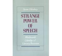 Susan Eilenberg Strange Power of Speech (Relié)