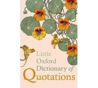 Susan Ratcliffe Little Oxford Dictionary of Quotations (Relié)