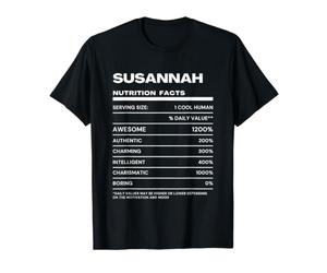 Susannah Valeur Nutritive Nom Drôle T-Shirt Graphique avec Valeur