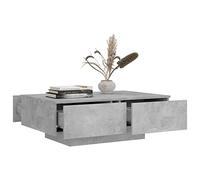 Susany Table Basse de Salon Table d'appoint Gris béton 90x60x31 cm Aggloméré