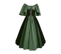 Susenstone 2024 Robe Medievale Femme Grande Taille Victorienne Steampunk Gothique Vintage Medievale Steampunk Costume MéDiéVal Femme DéGuisement Victorienne DéGuisements Dress Halloween Renaissance