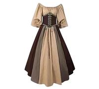 Susenstone 2024 Robe Medievale Femme Grande Taille Victorienne Steampunk Gothique Vintage Medievale Steampunk Costume MéDiéVal Femme DéGuisement Victorienne DéGuisements Dress Halloween Renaissance