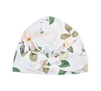 Susenstone Bonnet Bebe Fille Naissance avec Noeud Fleur Imprimé Pas Cher A La Mode Chapeau Bonnet Enfant Fille Garcon Turban Anti UV 0-2 Ans (0-2 Ans, Vert)