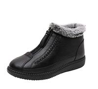 Susenstone Bottes De Neige Pour Femmes Bottines Chaudes DoubléEs De Molleton Bottines Chaudes ImperméAbles Confortables En Plein Air Anti-DéRapantes ImperméAbles Confortables Botte Courte