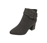 Susenstone Bottines Pour Femmes Vintage Talon Haut Chelsea Cowboy Bottes Chaudes Bottines ImperméAbles Confortables Sans Lacet Chaussures D'Hiver En Plein Air Bottes Femme Chelsea Bottines