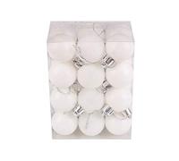 Susenstone Boule de Noel Decoration Sapin Noel, 48PC Decoration Noel Sapin Incassable, Boule de Noel Blanche et Rouge Décoration Sapin de Noel, Boules de Noël Decoration Noel Interieur Maison