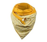 Susenstone Écharpe Femme Hiver Avec Bouton Vintage Foulards ÉLéGant Couleur Unie ÉCharpe Chaud Coton RéTro Automne Hiver Doux Wrap Scarf ChâLes Pas Cher