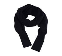 Susenstone éCharpe Tricot Femme à Manches Pas Cher A La Mode Echarpes Femme Cachemire Hiver Chaud Echarpes ChâLe Tricot (245 * 45cm, Noir)