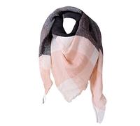 Susenstone Echarpes Femme Cachemire éCossaise Hiver Chaud Echarpe Pas Cher à La Mode éCharpes Fille Laine Tricot Plaid ChâLe éCharpes (140 * 140 * 200cm, Gris)