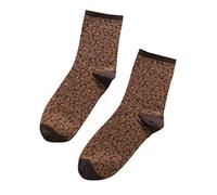 Susenstone Femme Chaussettes En Coton AntidéRapantes Hiver Chaud Imprimé LéOpard Casual Mode Vintage LéGer-Mode-Slouchy Socks (taille unique, Marron)