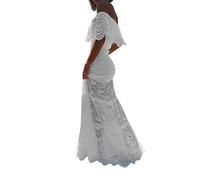 Susenstone Femme Robe Longues Ete Chic Elegante Vintage Sexy Dentelle Mode Casual Confortable Robes De SoiréE Longue Dress De Plage