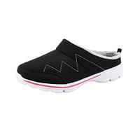 Susenstone Hommes Chausson Femmes Pantoufle Hiver Sabots Femmes Chaud Fourrées Pantoufles Maison Antidérapant Chaussures de Jardin