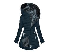 Susenstone Manteau Femme Hiver Veste Polaire Chaud épais Manteaux Outercoat en Longue et Slim Fit Parka Femme Chaude Sherpa Blouson Chic et Elegant Sweats à Capuche Outwear avec Zippé et Poches