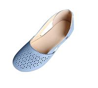 Susenstone Sandales à Bout Fermé Orthopédiques Femmes Confortable Compensées Sandale À Bout Ouvert Été Légères Mode Chaussures Dame Sandales de Trekking Mode Été Sandales d'outdoor Bleu 41 EU