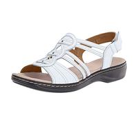 Susenstone Sandales Femmes été Confortable Bout Ouvert Dames Sandales en Cuir Sandales Compensées Femme Chaussures Sangle Creuse Chaussures Elégant de Vacances Plage