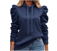 Susenstone Sweat A Capuche Femme Pull Oversize Casual Sweatshirt Manches Longues Imprimée Cordon Top Extérieur Travail Tshirt Marque Pas Cher Hauts Casual Doux Blouse Printemps Automne