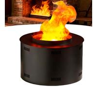 Sushangmao Cheminée Électrique/Cheminée Électrique 3D À Atomisation/Cheminée À Vapeur d'eau avec Humidificateur, Brume/Flamme Réglables, Faible Niveau Sonore,Flamme Tactile 40cm/15.3in