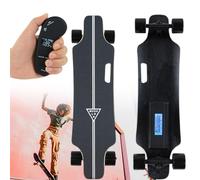 Sushangmao Longboard Électrique/Skateboard Électrique - Planche en Érable 7 Plis avec Absorption des Chocs, Adhérence en Côte De 15 À 30%, Télécommande LED avec Commande À 4 Vitesses dualdrive22km