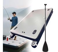 Sushangmao Pont Flottant Gonflable 2 M/2,5 M, Bateau De Pêche Gonflable, Pont Antidérapant en PVC Épais, Connexion Multi-Quai, Capacité De 220/380 Kg, pour Piscine, Plage, Lac Et Rivière 200cm/78.7in