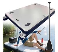 Sushangmao Pont Flottant Gonflable Amélioré - Plateforme Gonflable avec 2 Pontons Inférieurs Renforcés, Connexion À Plusieurs Pontons, Pêche Gonflable Quai 250cm/98.4in