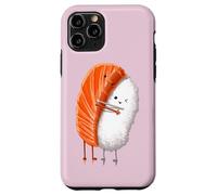 Sushi drôle étreignant le saumon mignon sushi japonais nourriture kawaii Coque pour iPhone 11 Pro