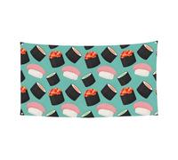 Sushi Food Pattern1 Impression Décoration de Vacances Bannière de Fête Intérieure Extérieur Célébrations Anniversaire Remise de diplôme