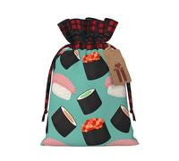 Sushi Food Pattern1 Imprimer Noël Cordon Sac Cadeau pour Noël Emballage Festif Sacs Goodie