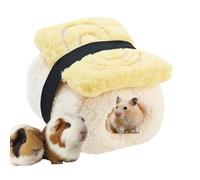Sushi Hamster Bed - Cute Sushi-Shaped Small Pet Nest Cave, Warm Winter House for Hamsters, Dwarf Chinchillas, Sugar Gliders, Hedgehogs, Idéal pour dormir, se baigner, sténoter, et climbing