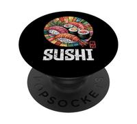 Sushi Japan Art Design Kawaii Anime Kanji Souvenir PopSockets PopGrip Adhésif