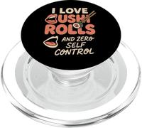Sushi Lover Rolls Nigiri Baguettes Cadeau pour Fan PopSockets PopGrip pour MagSafe
